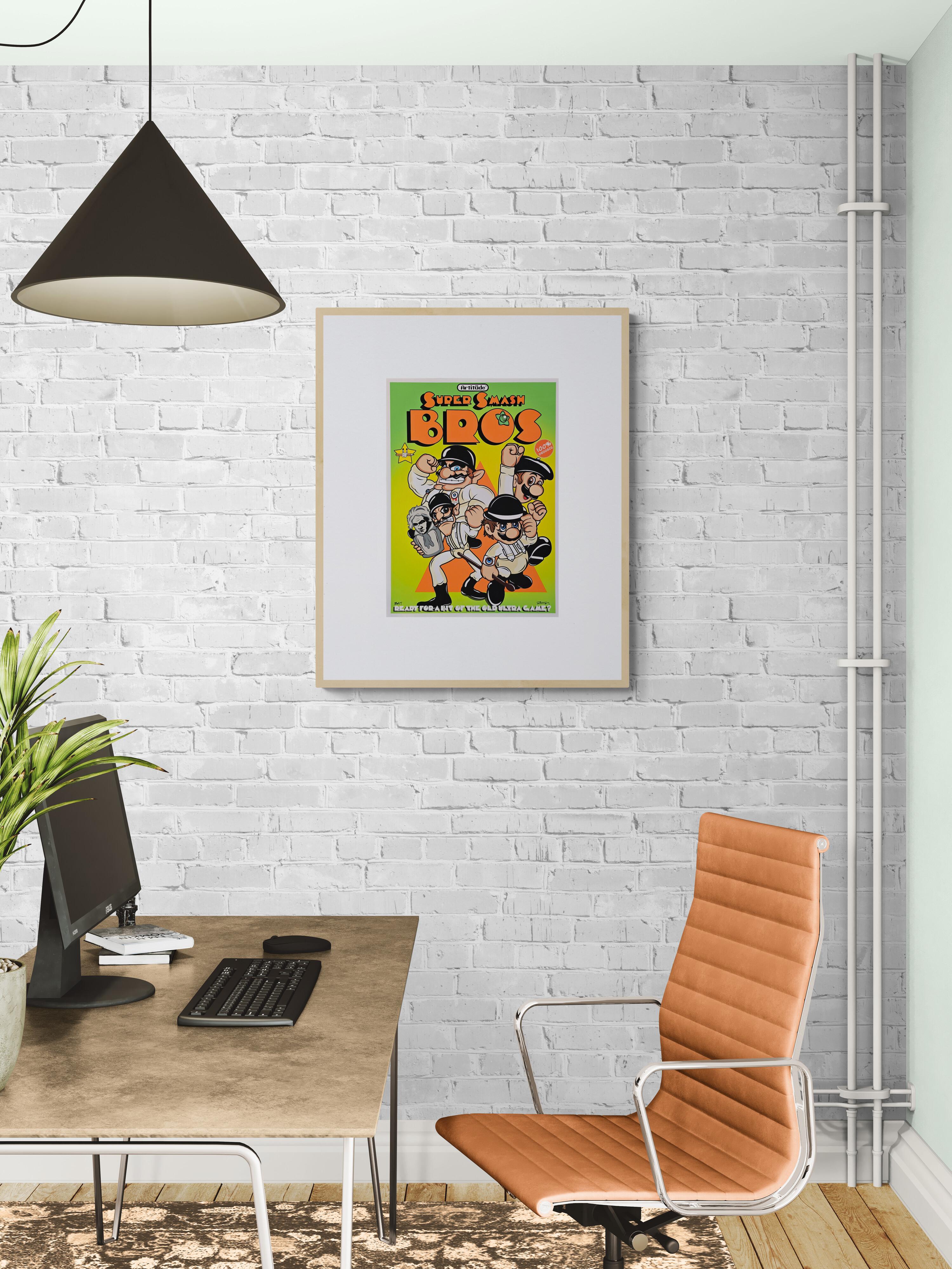 Super Smash Bros (Street Art, Pop Art, Divertido, Vibrante, ~47% DE DESCUENTO - TIEMPO LIMITADO) - Print de RF ART