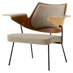 Chaise longue RFH - Noyer & Hêtre/ Hallingdal 227 - par Robin Day pour &Tradition