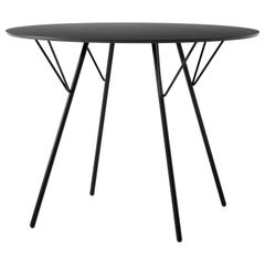 Mesa de comedor RFH Terrace - Acero negro - por Robin Day para &Tradition