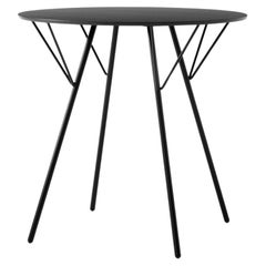 RFH Terrace Esstisch RD5 – Schwarzer Stahl – RFH – von Robin Day für &Tradition RFH Terrace Esstisch RD5 – Schwarzer Stahl – RFH – von Robin Day für &Tradition