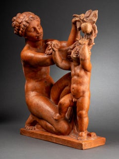 R.GUINO (1890-1973): "Le Printemps" (La Primavera), 1a edizione in terracotta, 1930 ca.