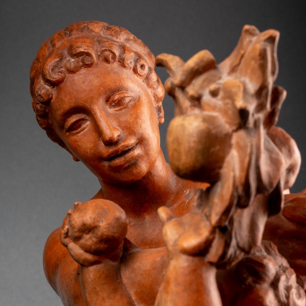 Terracotta R.GUINO (1890-1973): 
