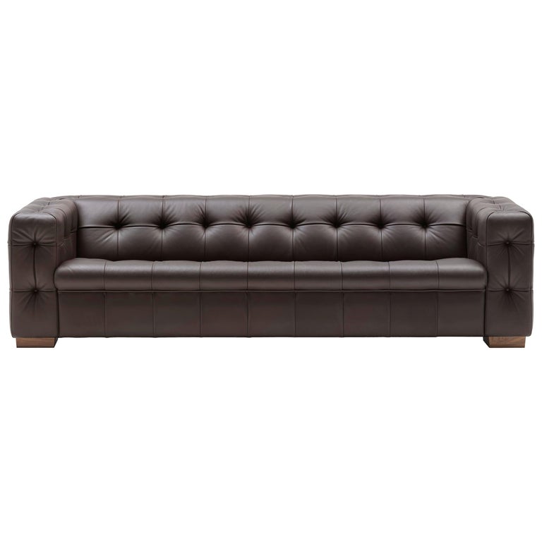Customizable Rh 306 Large Tufted, Tufted Leather Chesterfield Sofa