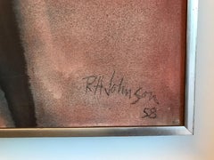 RH Johnson Large Abstract Expressionist Painting, 1958