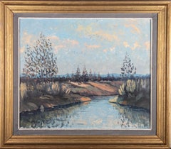 R.H. - 20th Century Oil, A River View