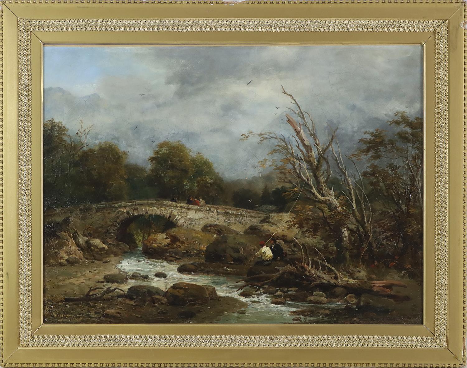 R.H. Wood 19th Century Oil Painting 