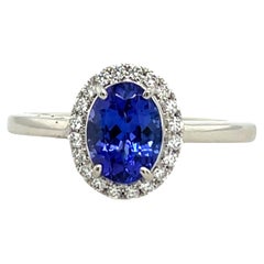 Rhapsody 1,6ct Tansanit 
Diamant Ring Set in Platin