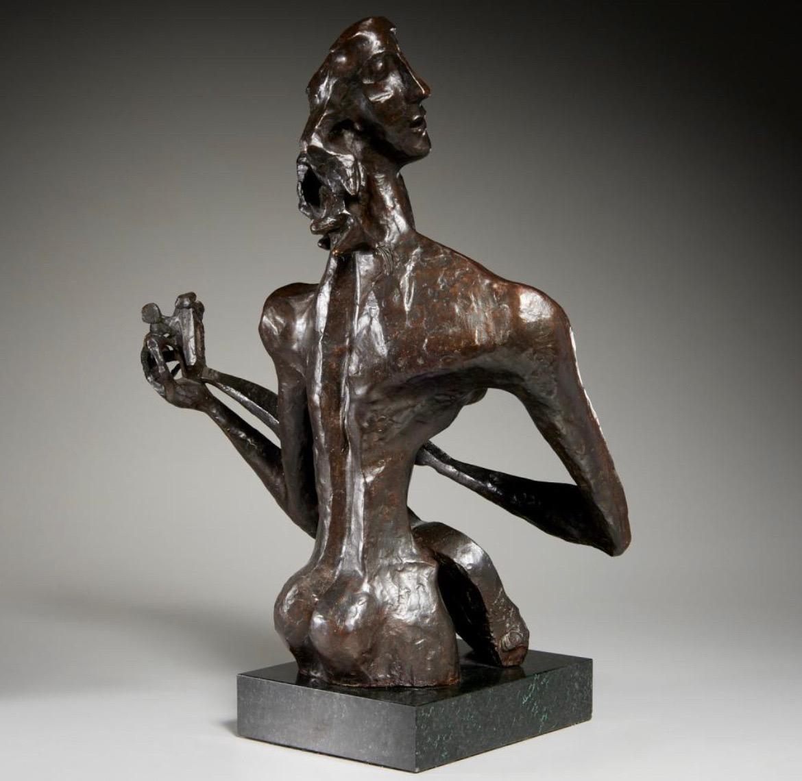 Mid-Century Modern “Rhapsody” Bronze Sculpture by Nathaniel Kaz For Sale