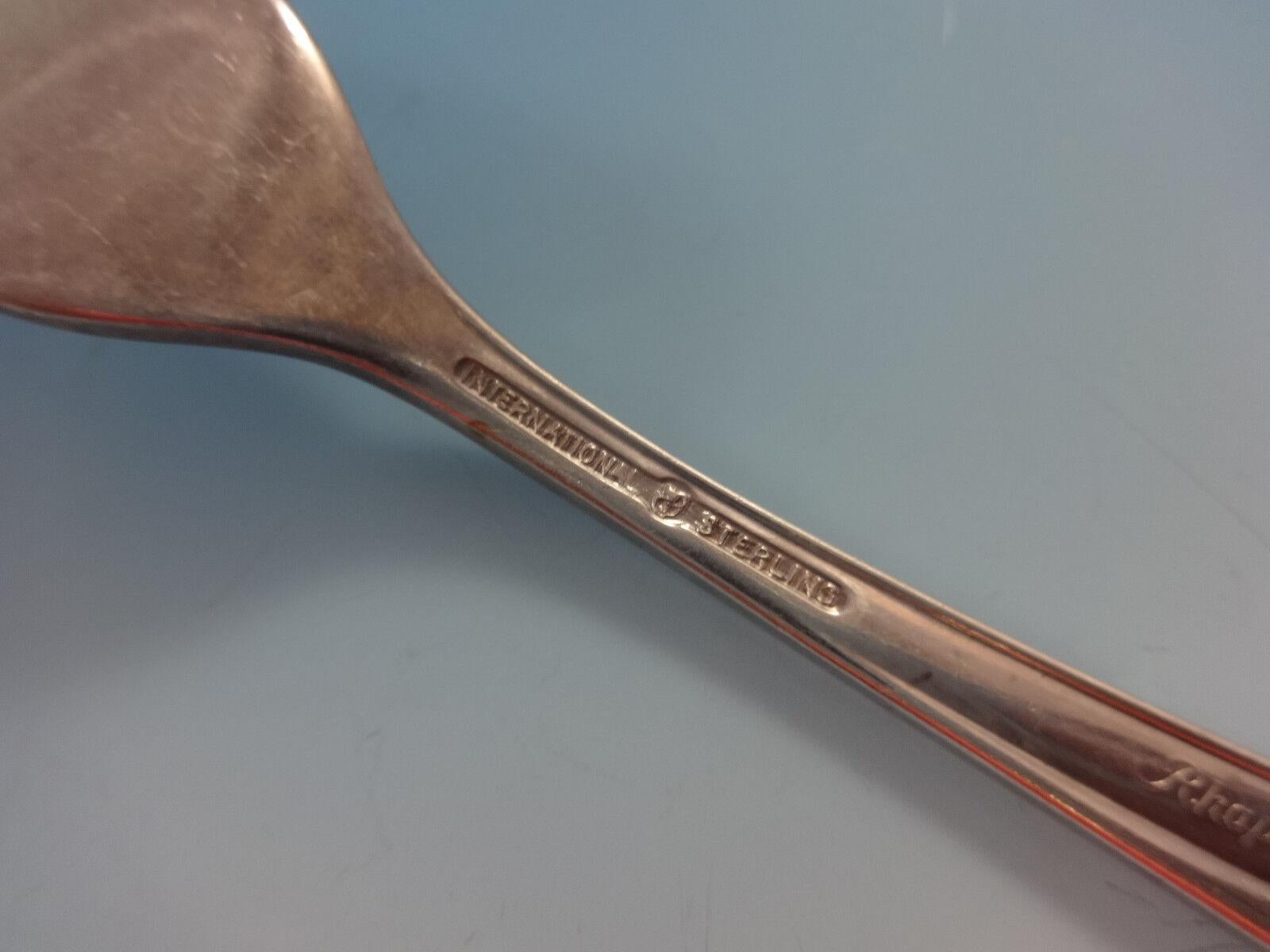 Mid-20th Century Rhapsody by International Sterling Silver Flatware Service For 8 Set 43 Pieces For Sale