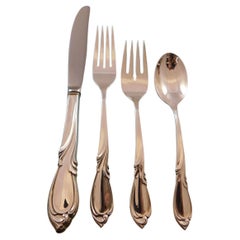Rapsodia Nueva de International Sterling Silver Juego de Cubiertos 8 Servicios 32 piezas