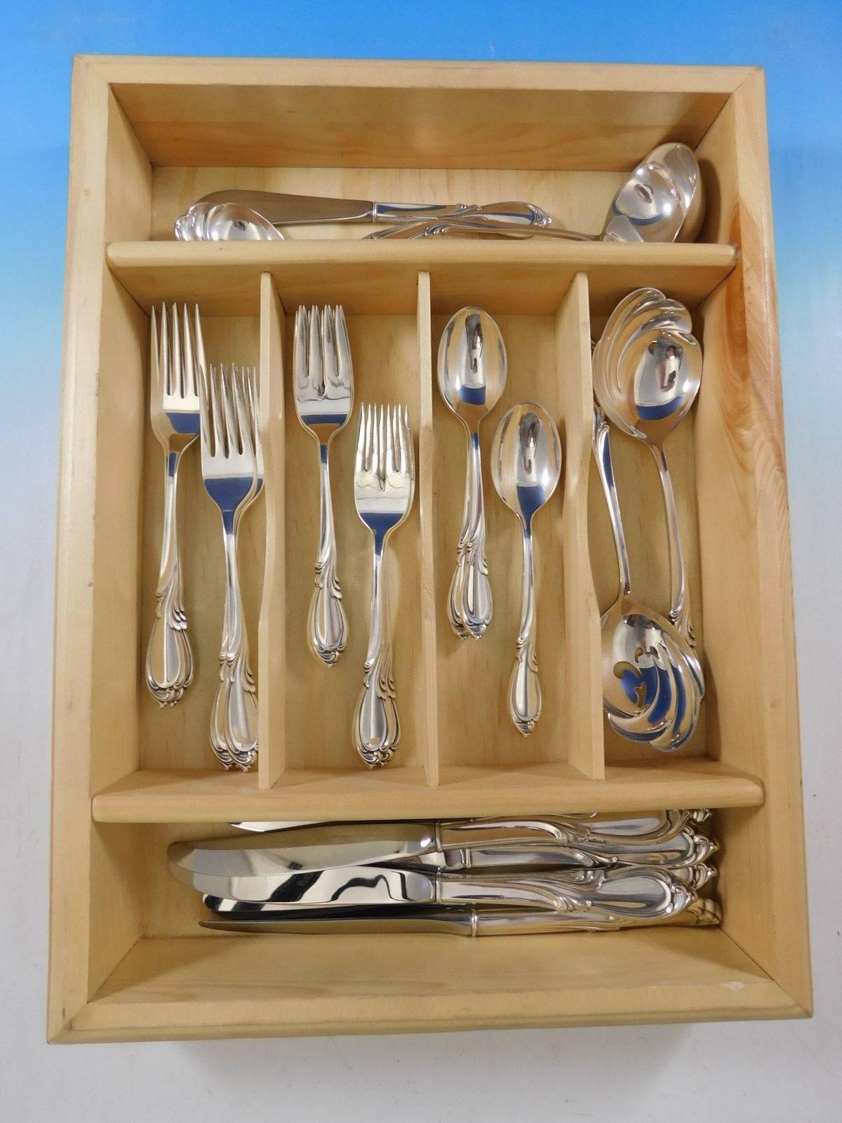 Rhapsody New by International Sterling Silver Flatware Set Service 29 Pcs For Sale 5