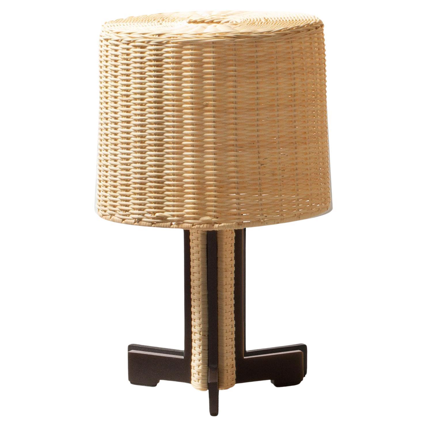 Rhapsody Rattan Small Table Lamp by Stephane Parmentier x Giobagnara