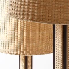 Rhapsody Rattan Tall Floor Lamp by Stephane Parmentier x Giobagnara