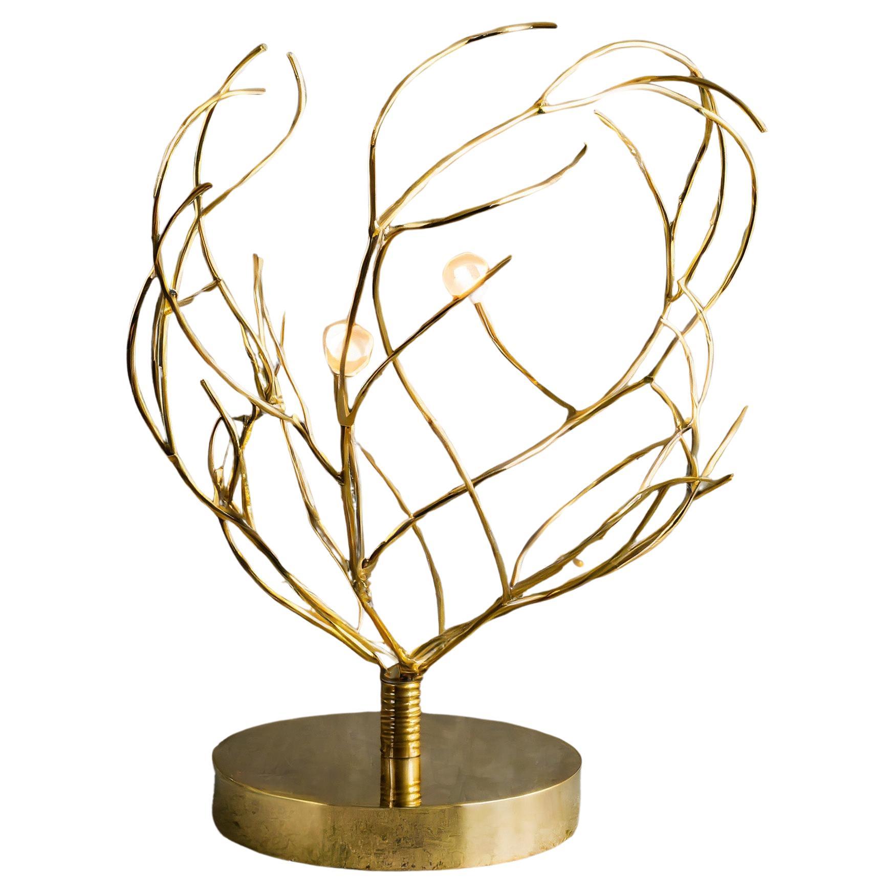 Rhea Golden brass Lamp For Sale