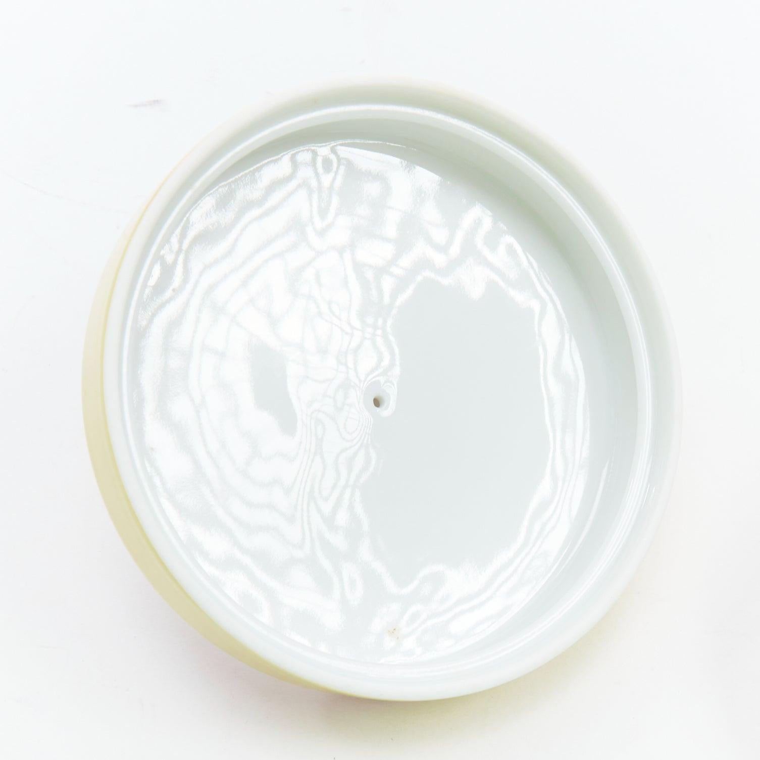 RHERMES Caja redonda circo rosa amarillo blanco estrella bolas recipiente porcelana en venta 1