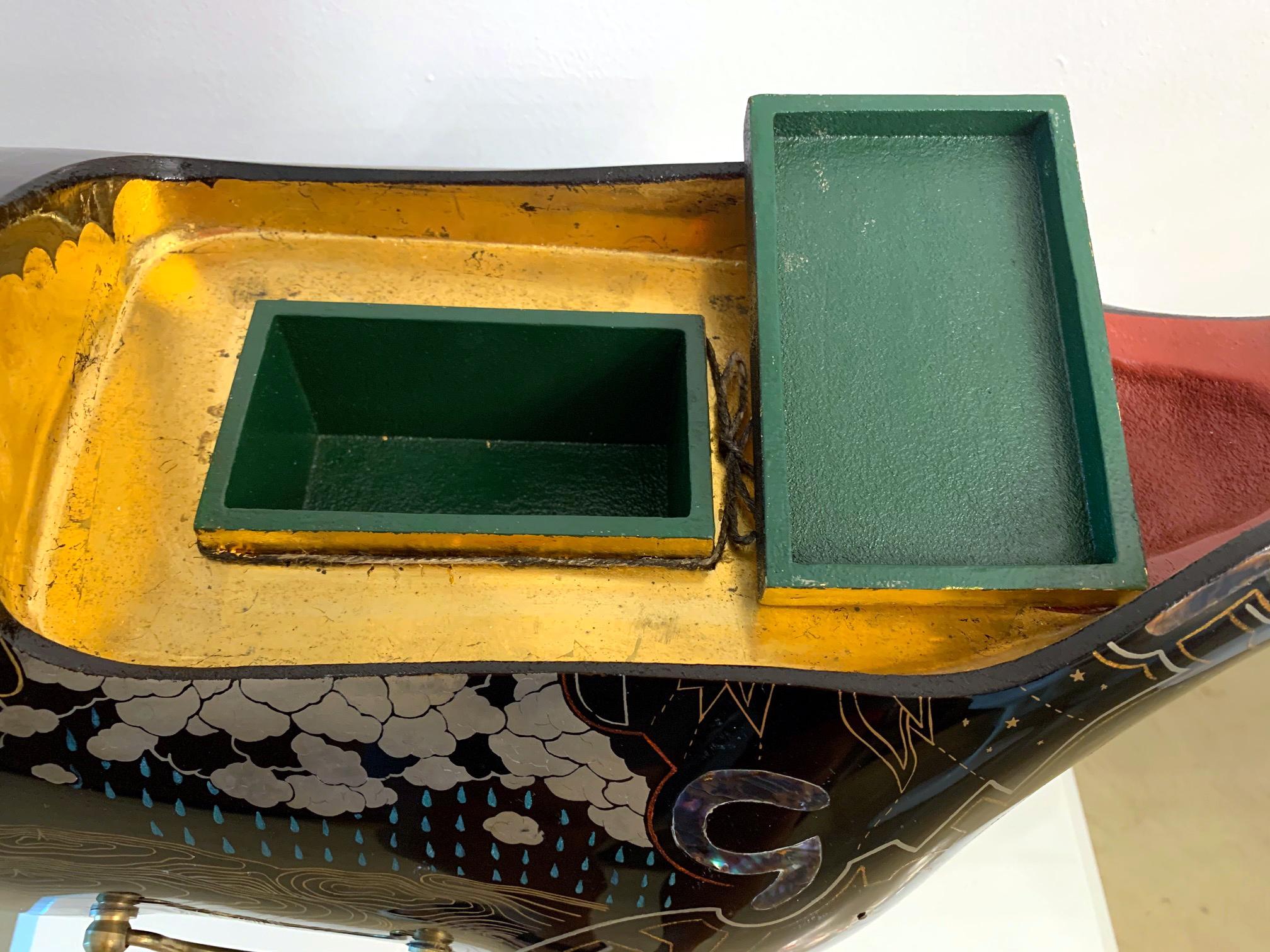 Rhino Art contemporain japonais en laque de Someya Satoshi en vente 8