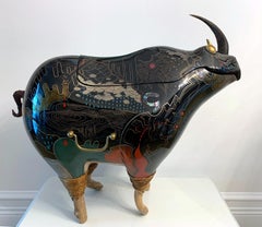 Rhino Contemporary Japanese Lacquer Art by Someya Satoshi