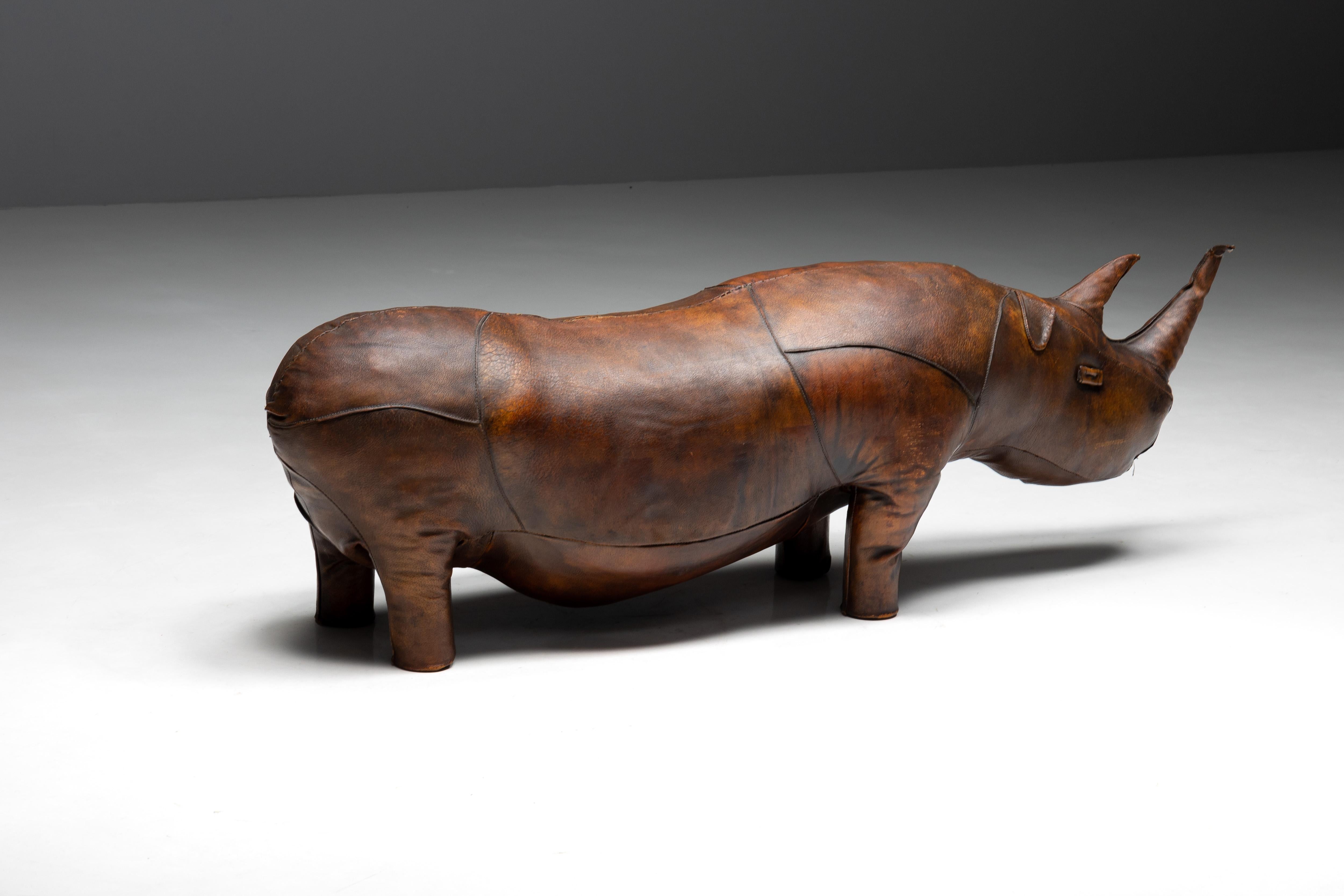 Mid-Century Modern Rhino Footstool by Dimitri Omersa, United Kingdom, 1950s