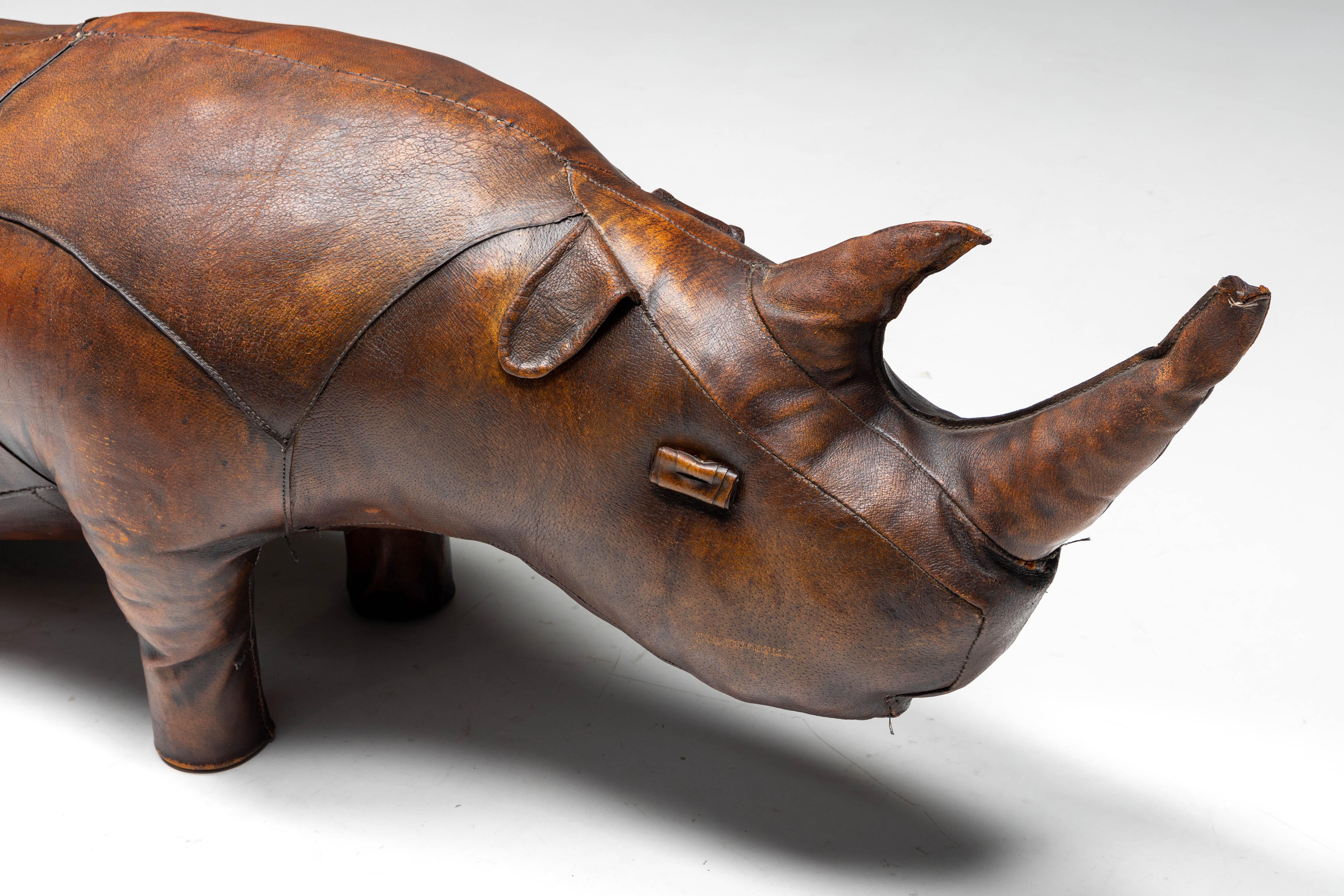 Mid-20th Century Rhino Footstool by Dimitri Omersa, United Kingdom, 1950s