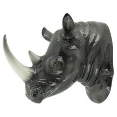 Décoration murale tête de rhinocéros