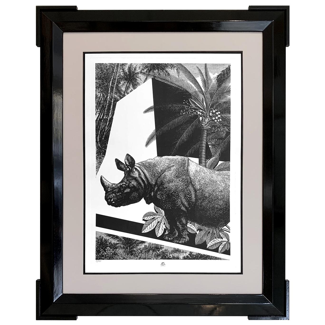 Italian handmade limited edition print "Black & Wild" Collection For Sale