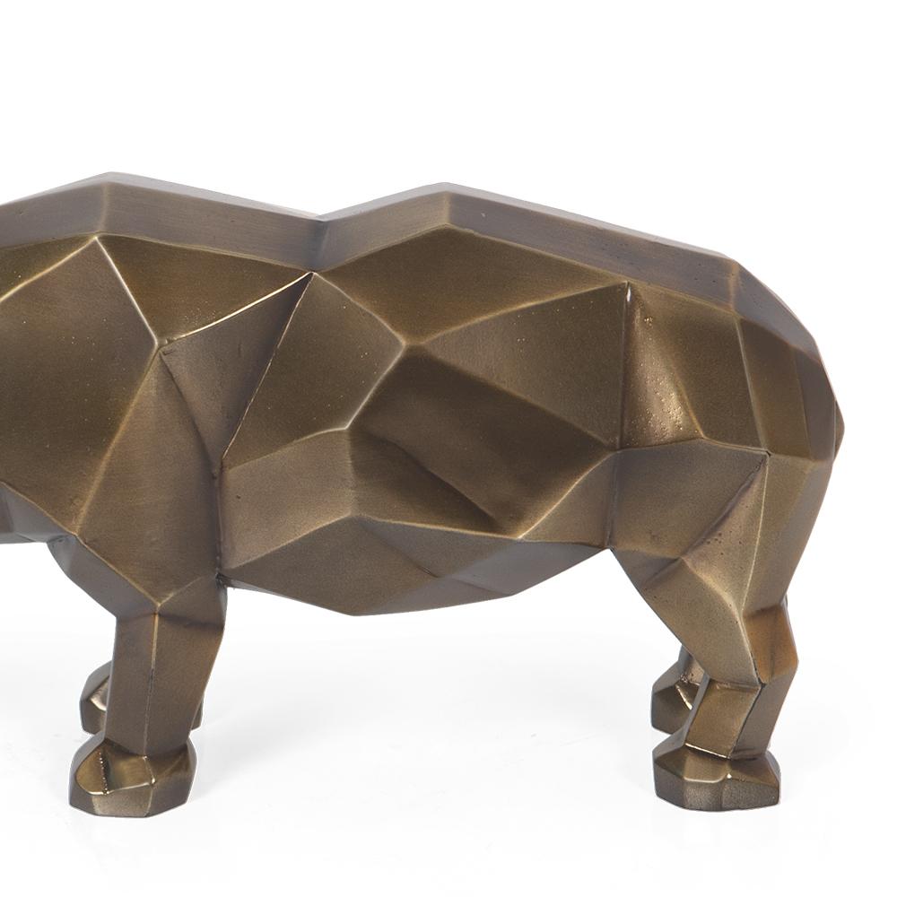 Rhino-Harz-Skulptur im Angebot 4