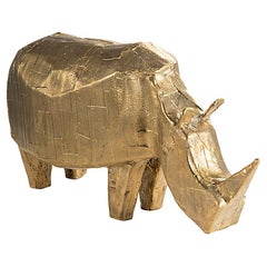 Rhino Sculpture by Pulpo