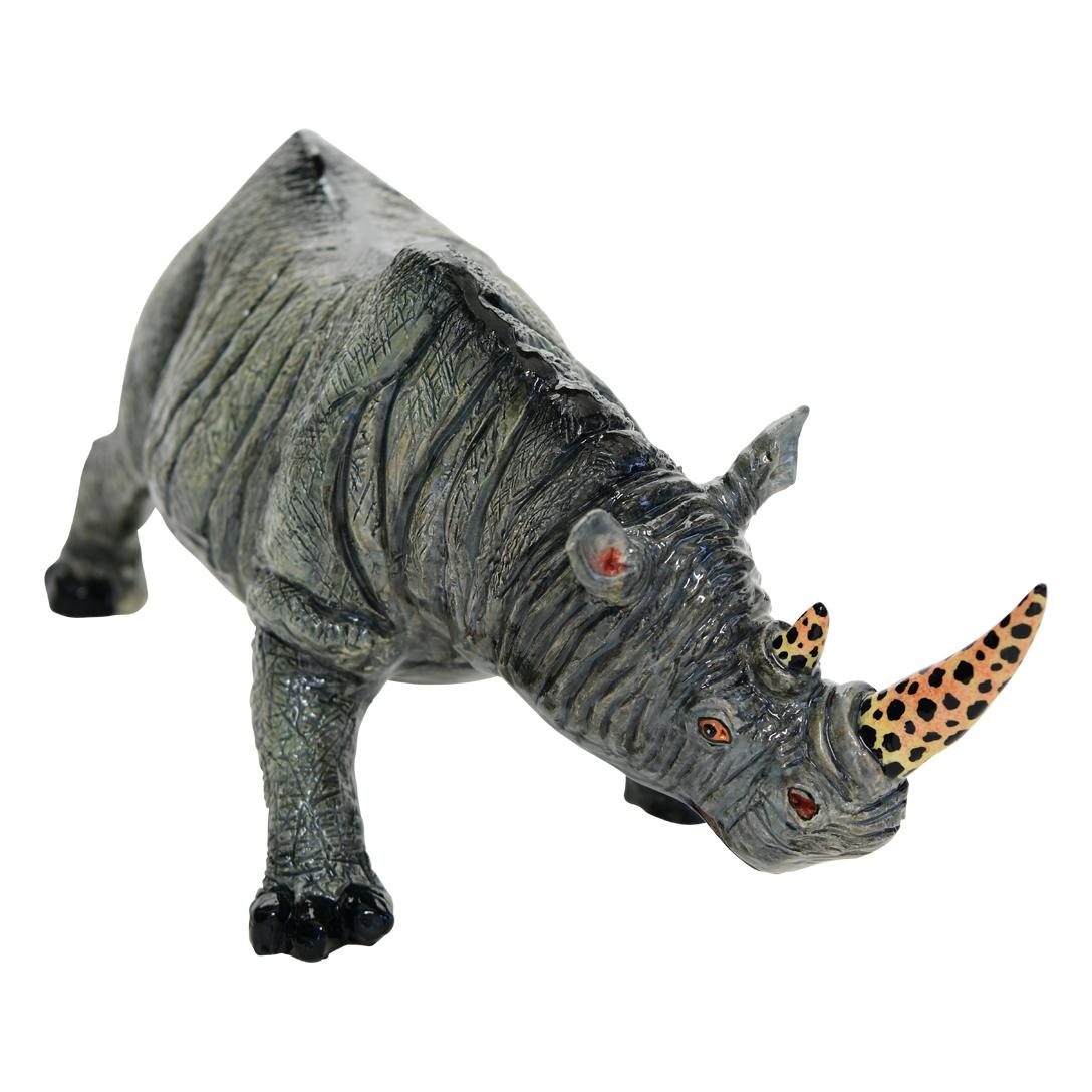 Modern Rhino Sculpture