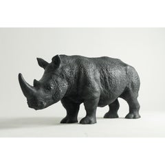 Rhino Valet Unique Hanger in Black PLA & Resin by UNICOGGETTO