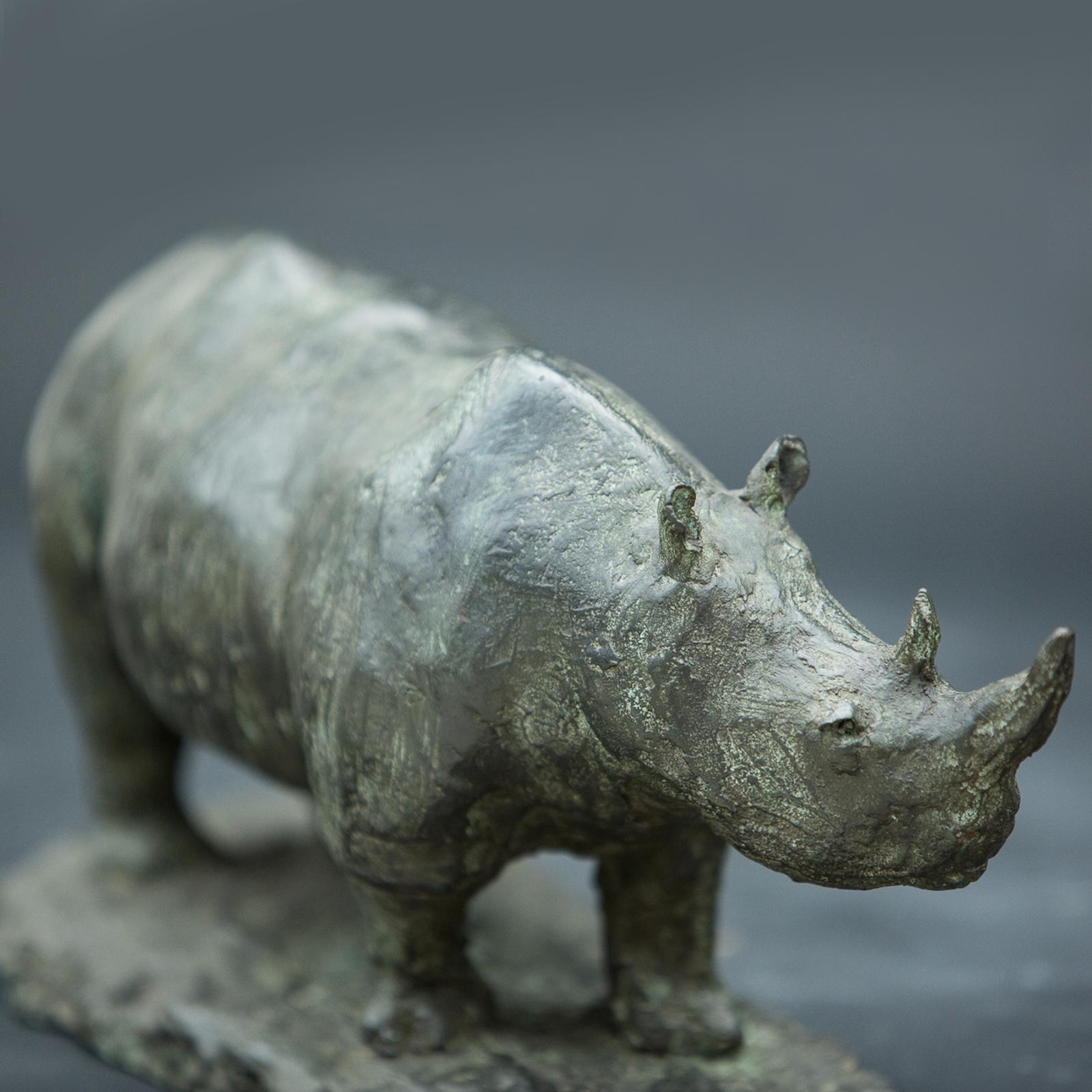 Rhinoceros Bronze-Skulptur im Zustand „Neu“ im Angebot in Milan, IT