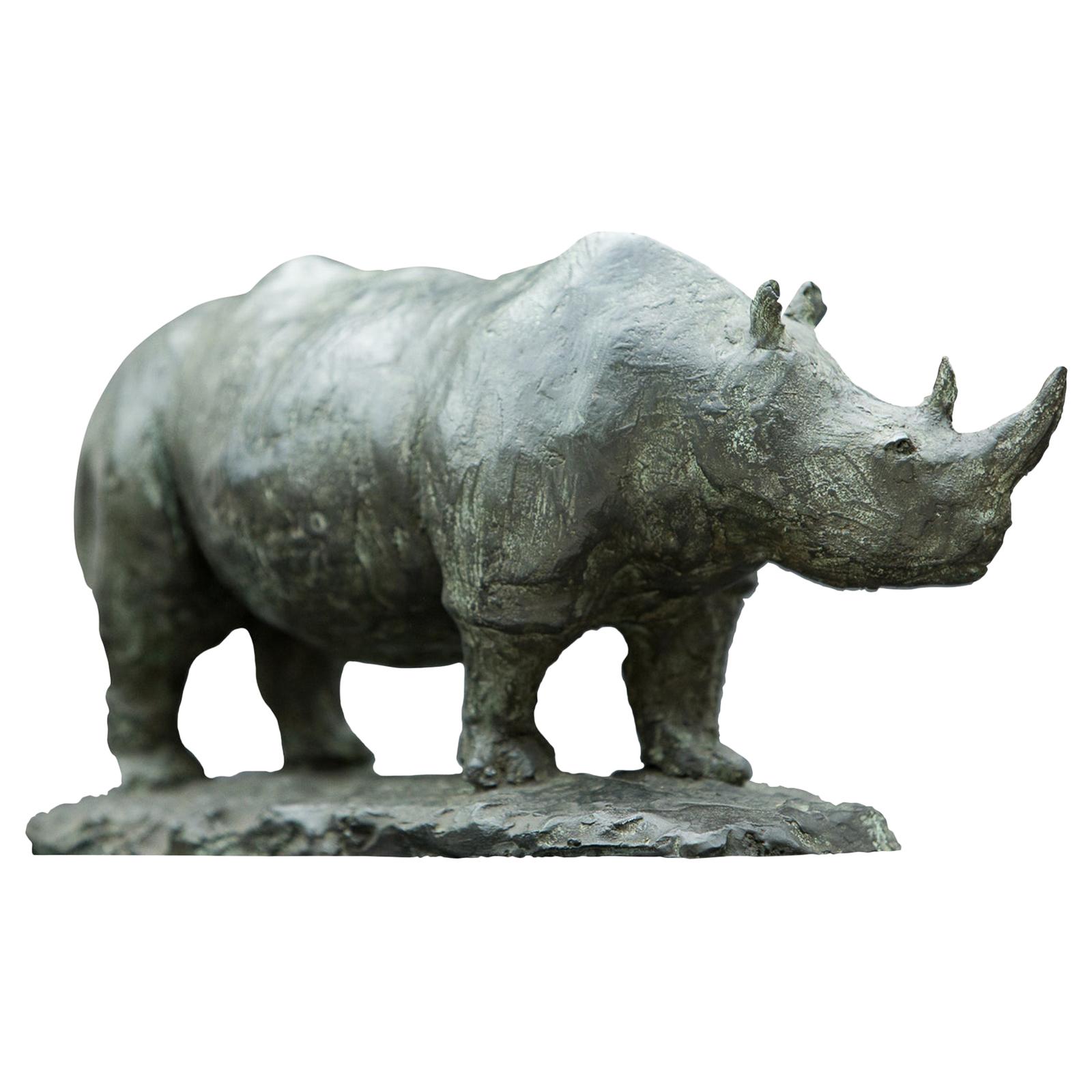 Rhinoceros Bronze Sculpture
