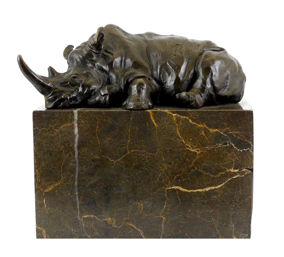 Rhinoceros Statue – Resting Rhino For Sale