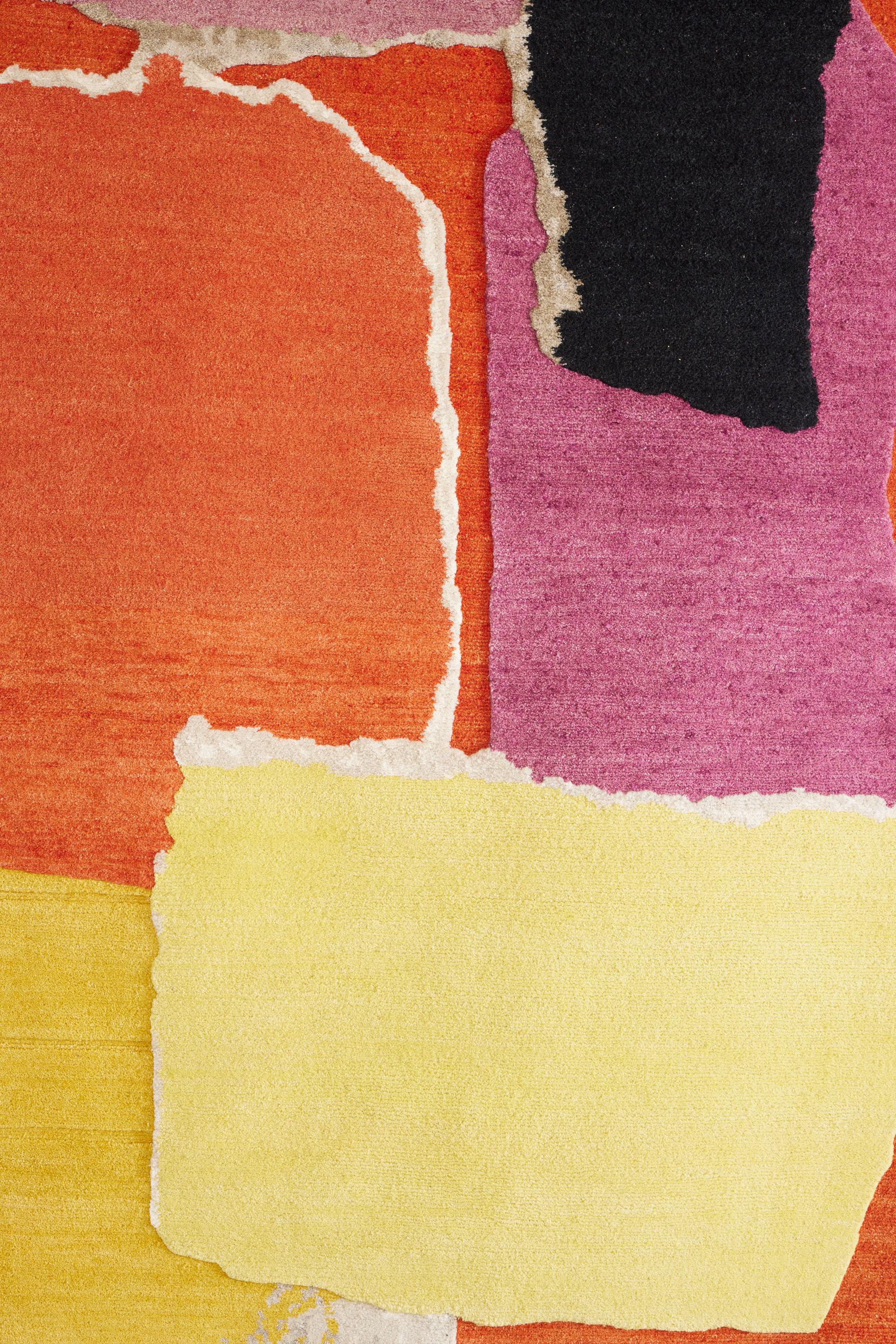 Alfombra anudada a mano Rizomas 1 Colores de Charlotte Culot en venta 2