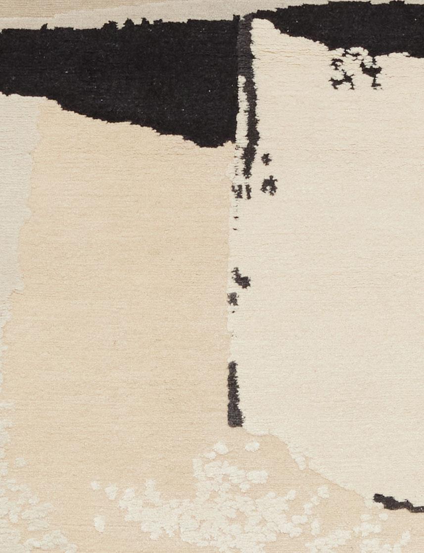 Wool Rhizomes 3 Hand Knotted Rug by Charlotte Culot For Sale