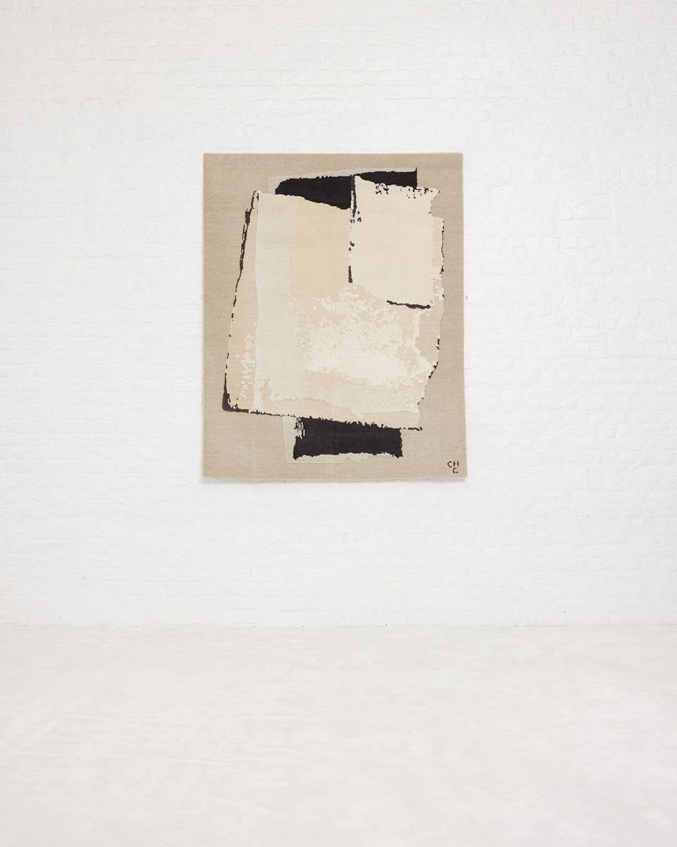 Rhizomes 3 hand knotted rug by Charlotte Culot
Edition: 8
Signed
Dimensions: 155 x 190 cm
Materials: Silk, wool, linen, allo
Hand knotted.

Available in 155 x 190 cm, 200 x 250 cm, and 250 x 295 cm.

During a visit to Château La Coste in 2018