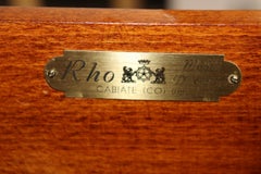 Rho Mobili Italienische Demilune-Kommode im Louis-XVI.-Stil mit Intarsien aus Bronze, Rho Mobili