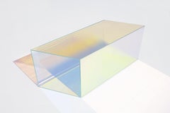 RHO OBLONG 70cm Cyan Magenta Contemporary Designer Coffee Table