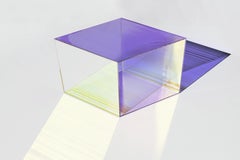 RHO SQUARE 35cm Gold Indigo Contemporary Designer Coffee Table