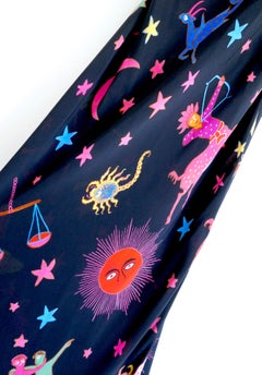 Rhode Jemima Dress Neon Zodiac Print