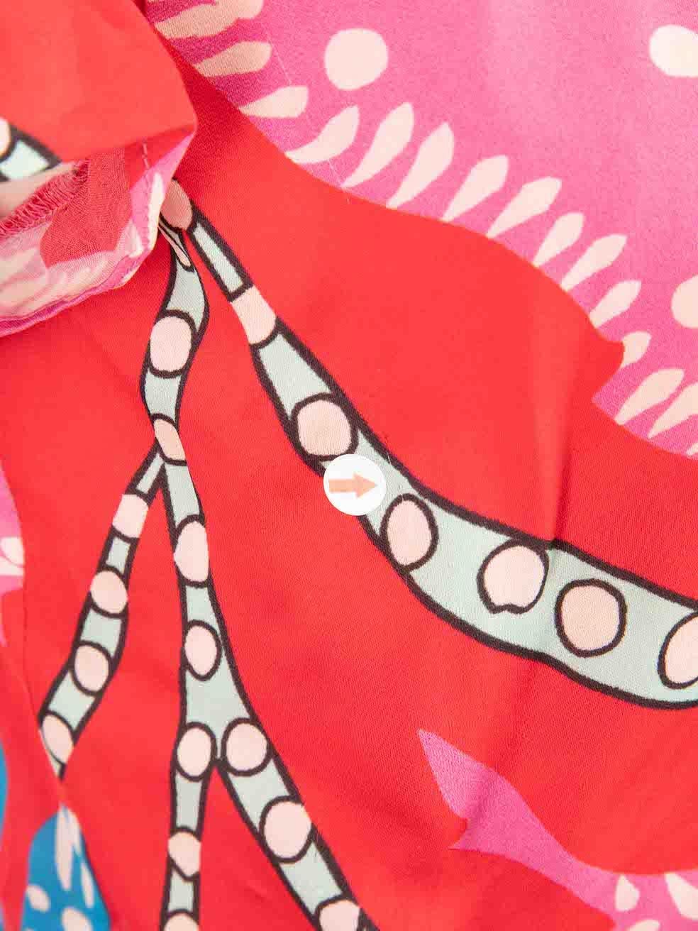 Rhode Pink Floral Print Lulani Midi Dress Size M For Sale 3