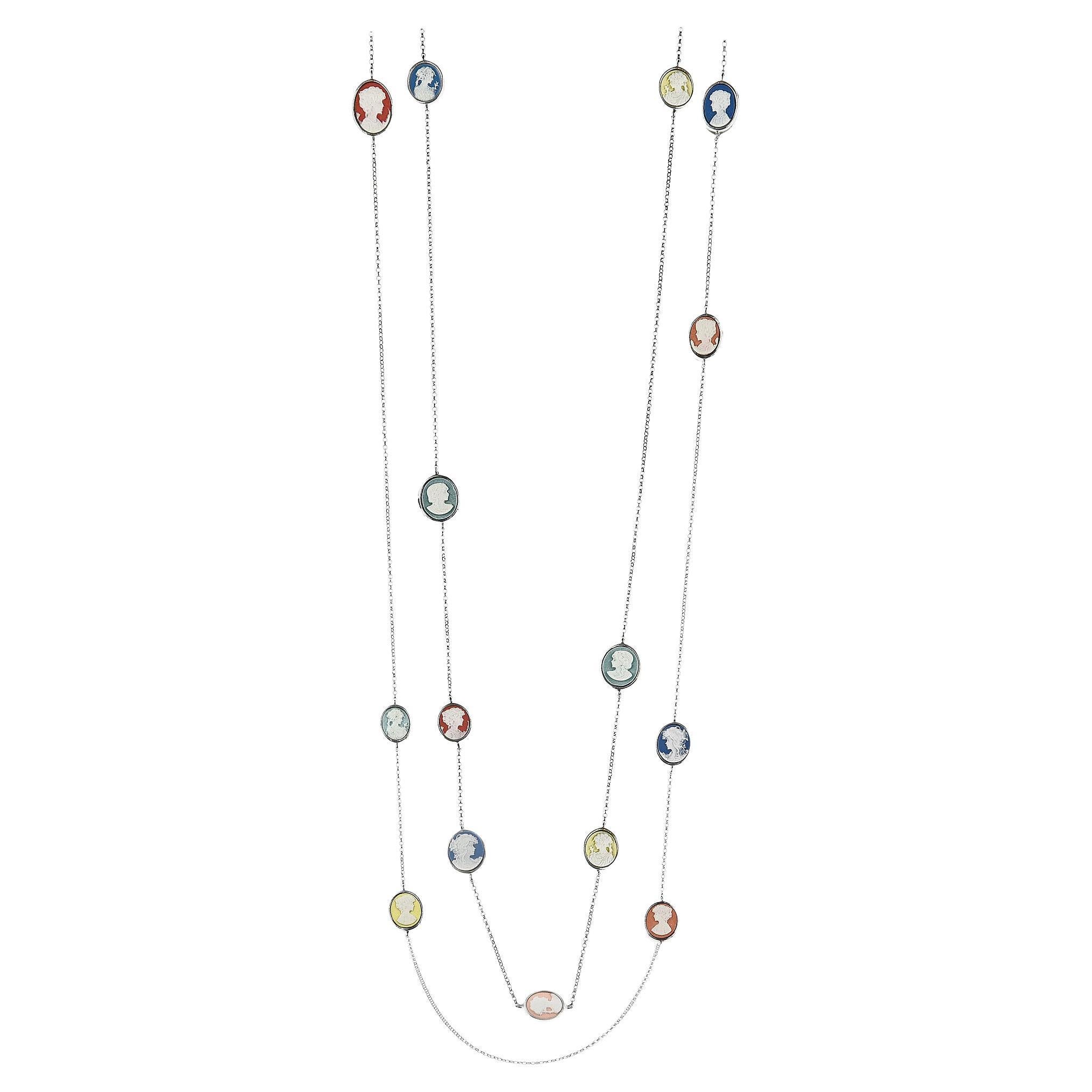 Peter + June • Bad To The Bow Necklace Silver & Rhodium Plated
