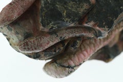 Rhodochrosite Snake Lizard Figurine Carved Animal Artisanal Chinese Sculpture