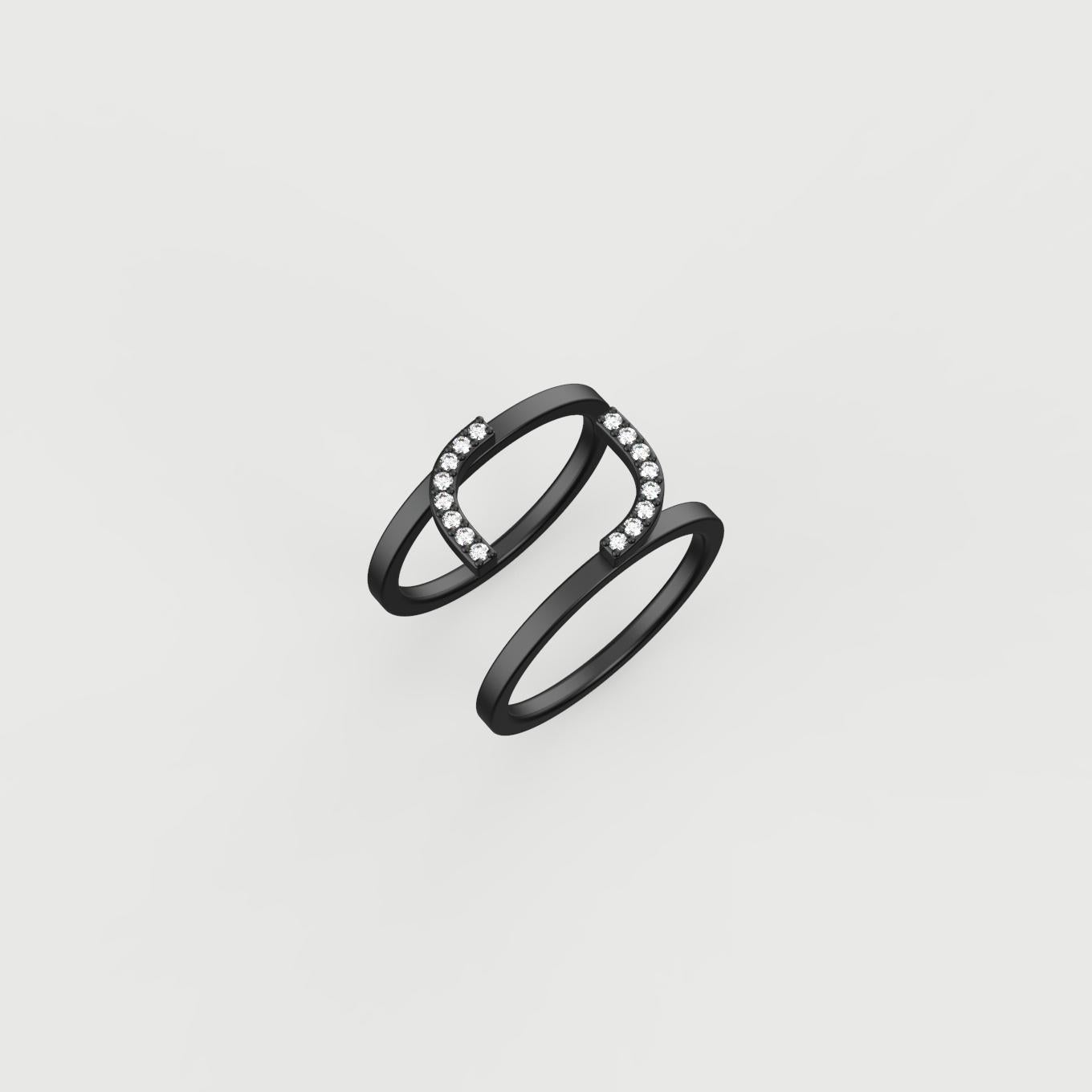 Rhodolite & Diamond Ring In New Condition For Sale In Paris, IDF
