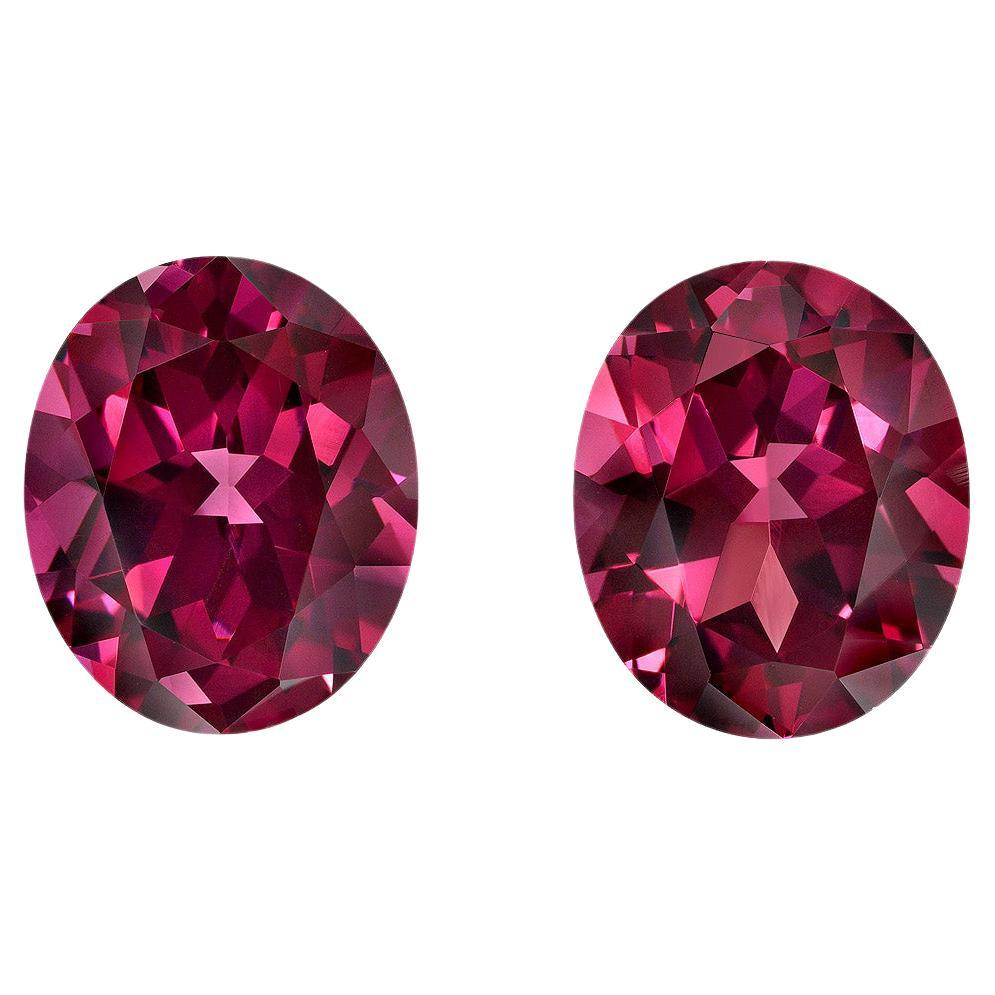 Rhodolite Gem 7.76 Carat Oval Loose Gemstone For Sale at 1stDibs