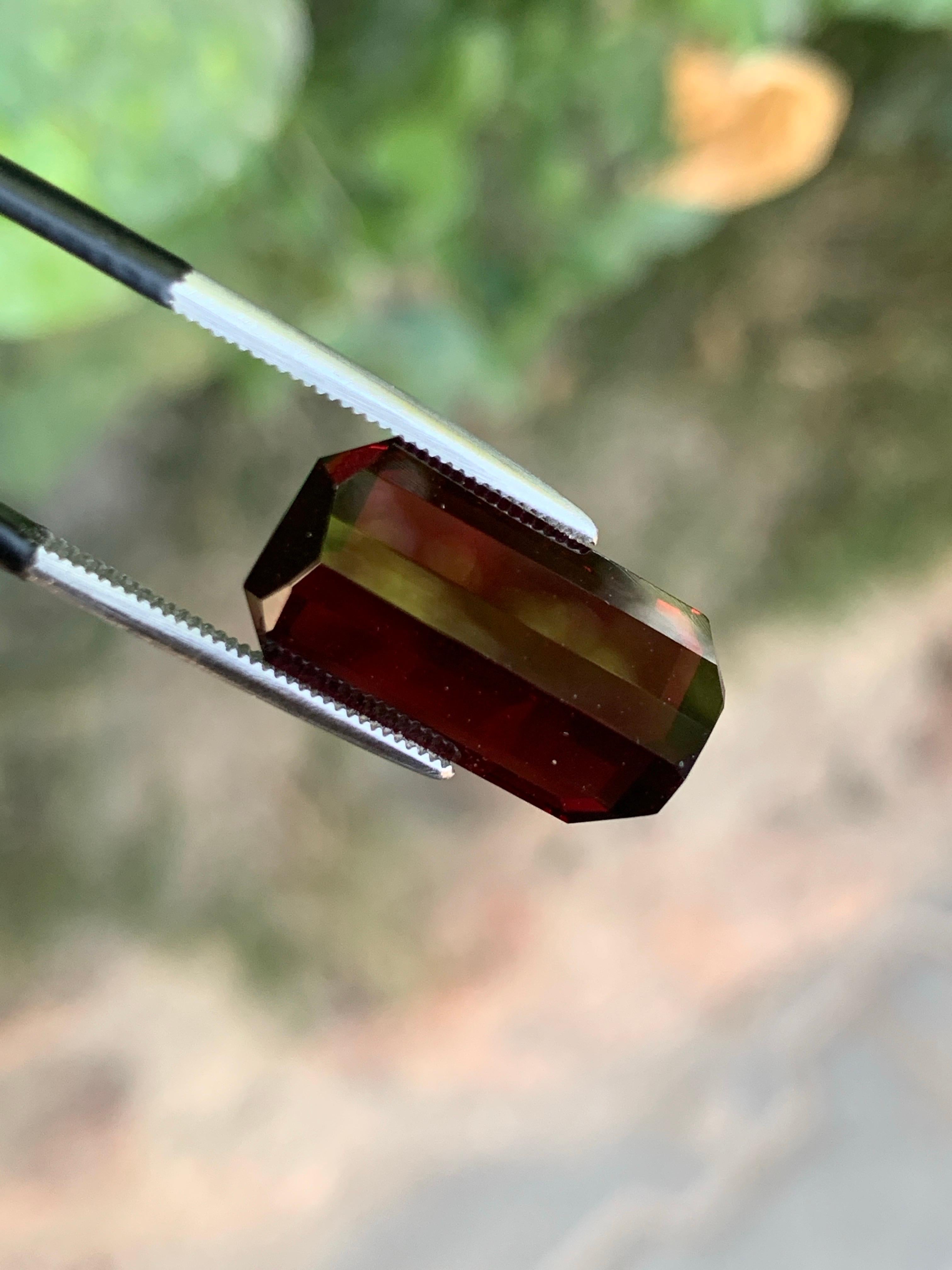 Rhodolite Garnet Emerald Cut Deep Red Color Natural Loose Gemstone for ...