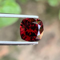 Rhodolite Garnet Square Cushion Precision Cut Natural Deep Red Faceted Gemstone