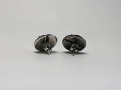 Rhodolites Earrings Indian Antique coins by Houndsditch Silver