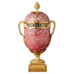 Rhodonite Annular French Urn clock 