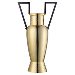 Vase Amphora doré et noir de Rhodos