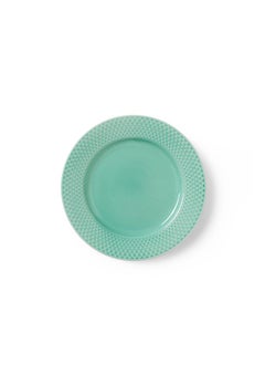 Rhombe Color Lunch Plate, Aqua